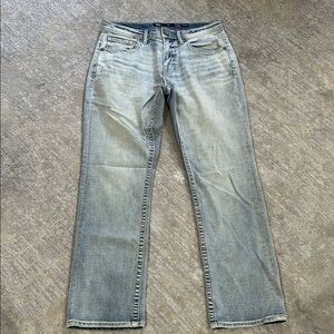 BKE Tyler Light Blue Straight Leg Jeans, 31/32